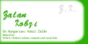 zalan kobzi business card